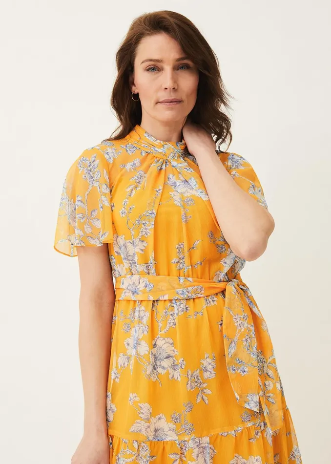 Women Phase Eight Dresses Emmalyn Tiered Georgette Dress