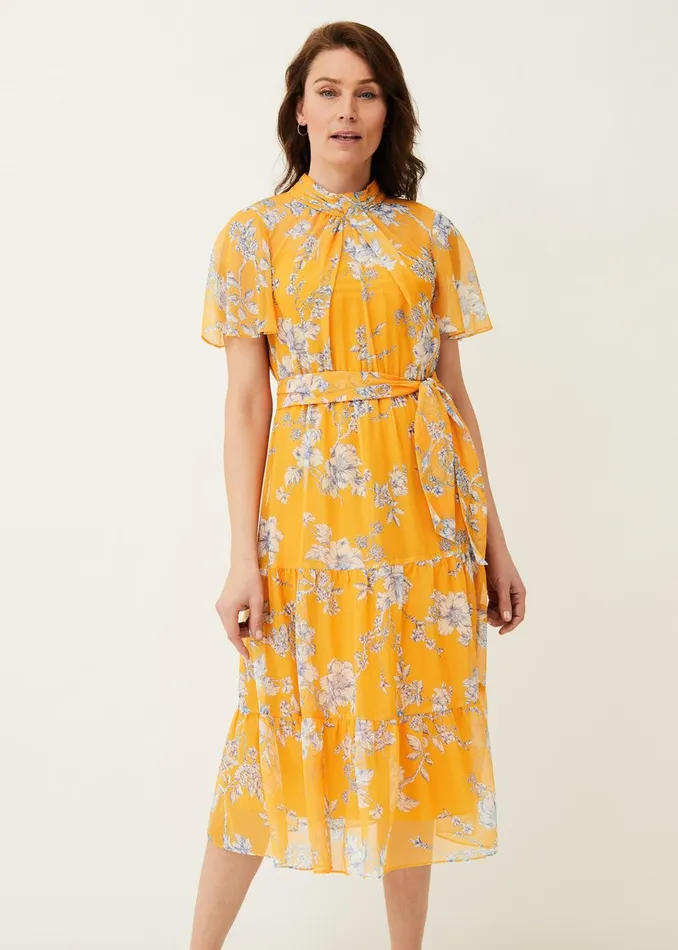 Women Phase Eight Dresses Emmalyn Tiered Georgette Dress