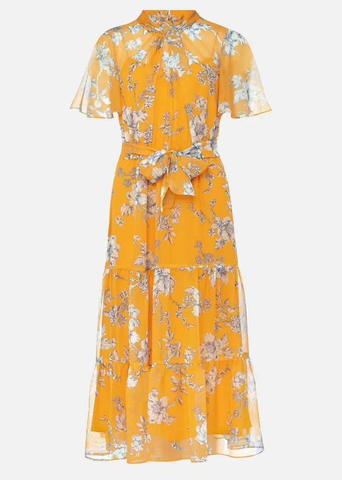 Women Phase Eight Dresses Emmalyn Tiered Georgette Dress