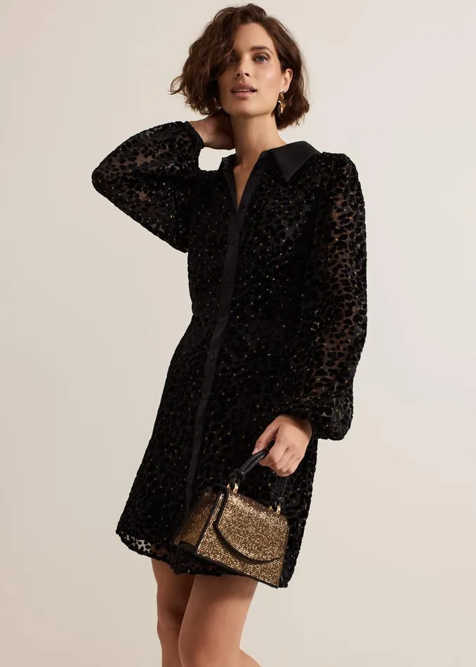 Women Phase Eight Dresses Esin Shimmer Shirt Dress