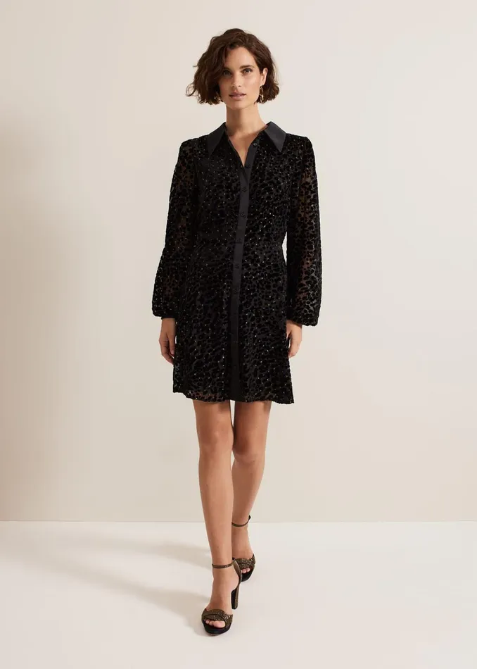 Women Phase Eight Dresses Esin Shimmer Shirt Dress