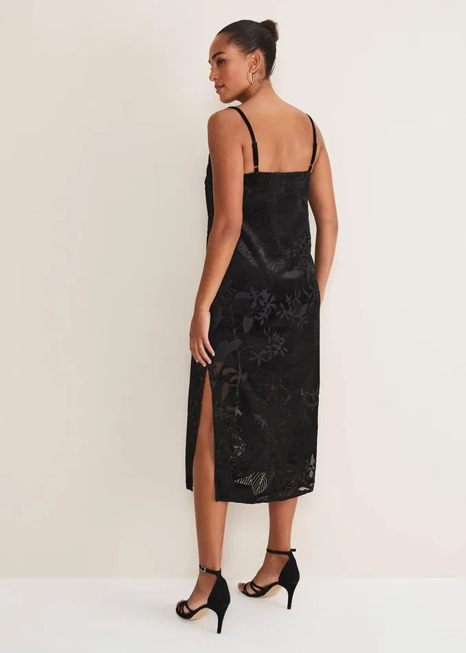 Women Phase Eight Dresses Fayette Textured Velvet Slip Dress
