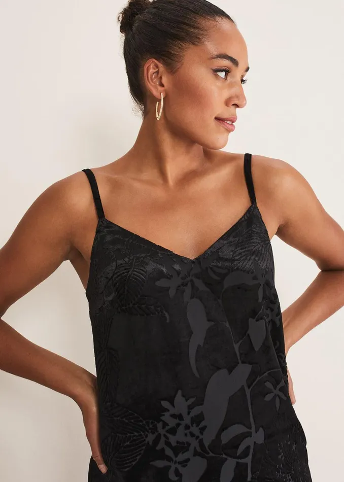 Women Phase Eight Dresses Fayette Textured Velvet Slip Dress