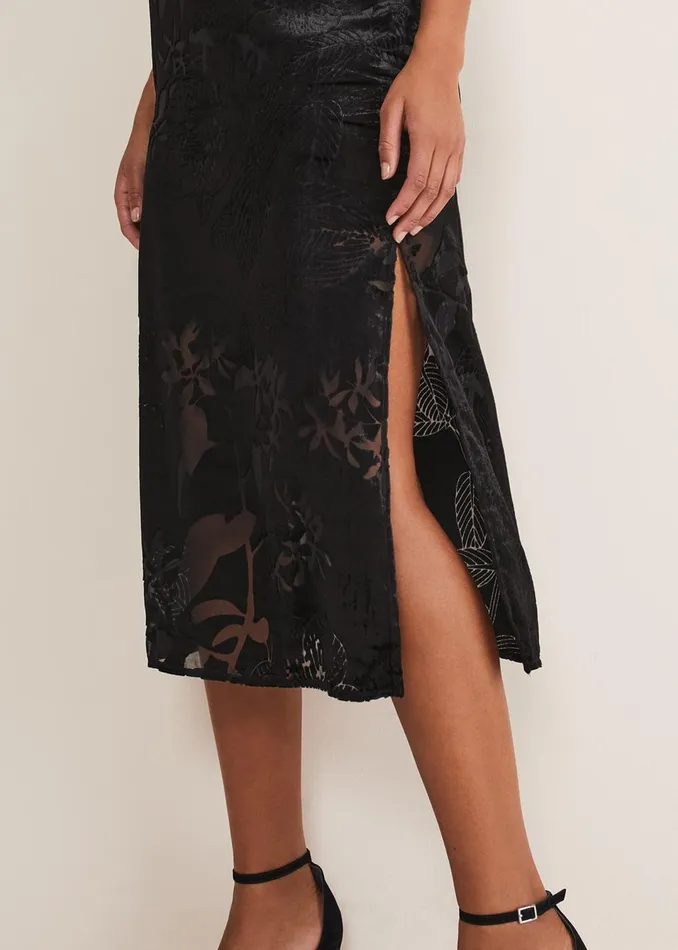 Women Phase Eight Dresses Fayette Textured Velvet Slip Dress