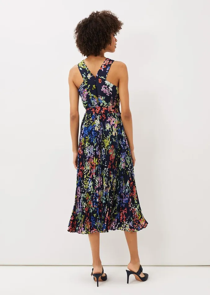 Women Phase Eight Dresses Fenella Pleated Floral Dress