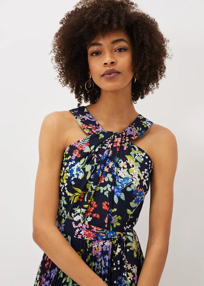 Women Phase Eight Dresses Fenella Pleated Floral Dress