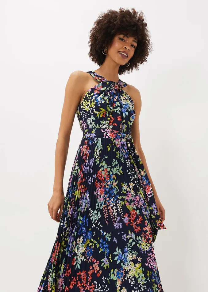 Women Phase Eight Dresses Fenella Pleated Floral Dress