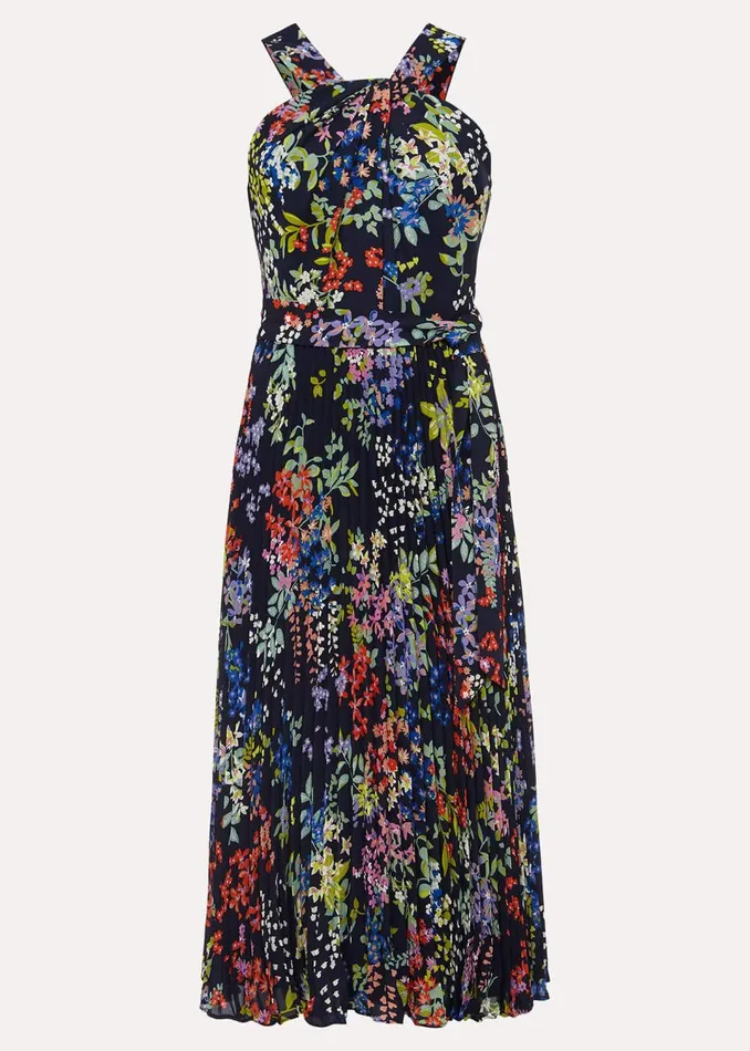 Women Phase Eight Dresses Fenella Pleated Floral Dress