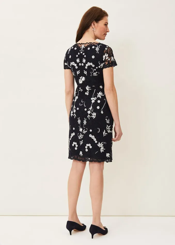 Women Phase Eight Dresses Floris Embroidered Shift Dress