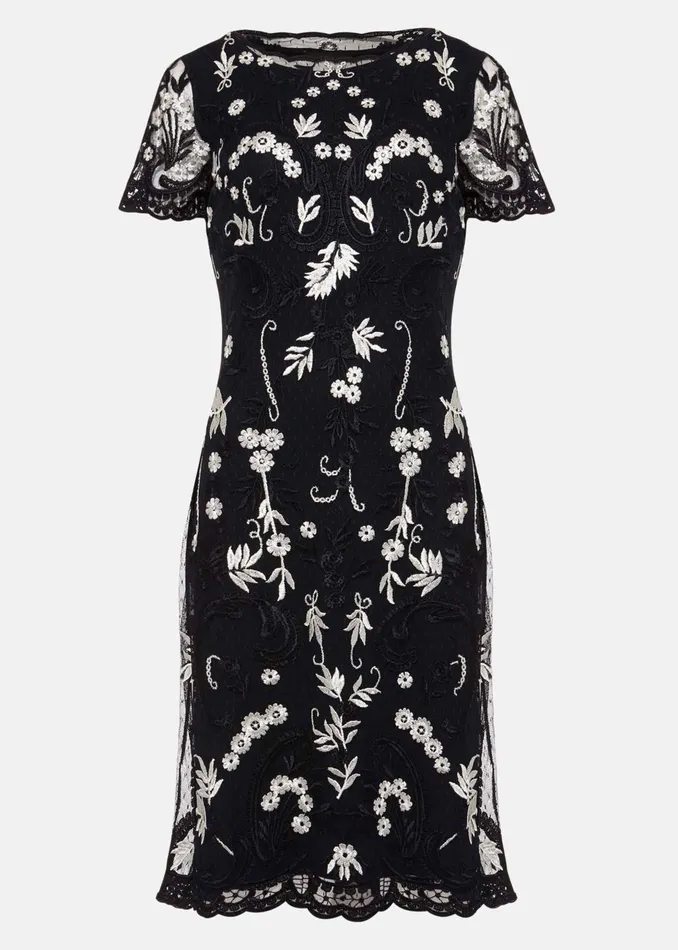 Women Phase Eight Dresses Floris Embroidered Shift Dress