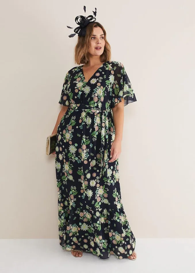 Women Phase Eight Dresses Georgie Floral Tiered Maxi Dress