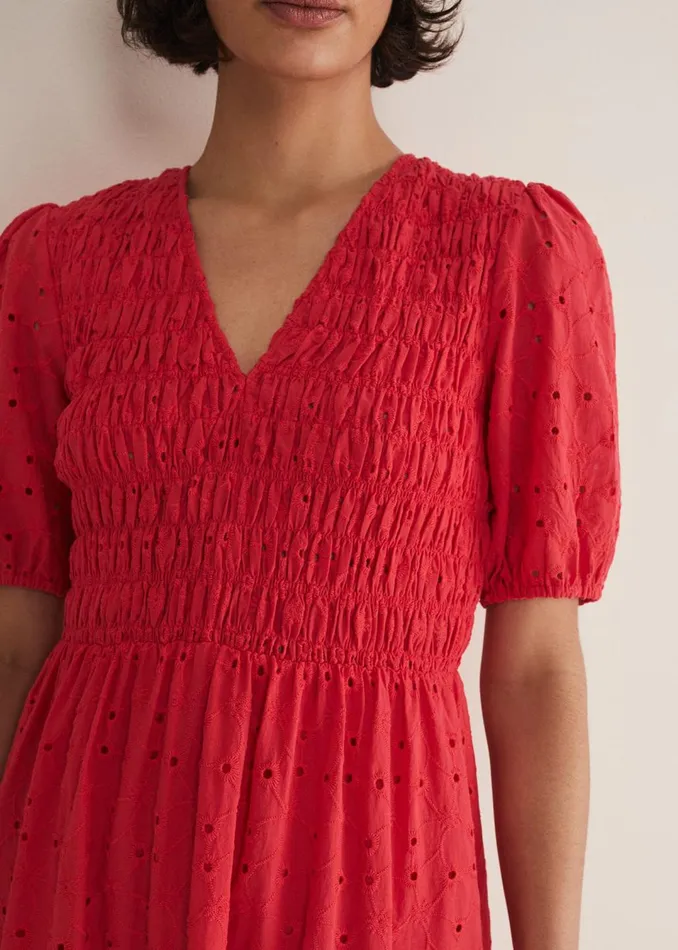 Women Phase Eight Dresses Gretta Broderie Midi Dress