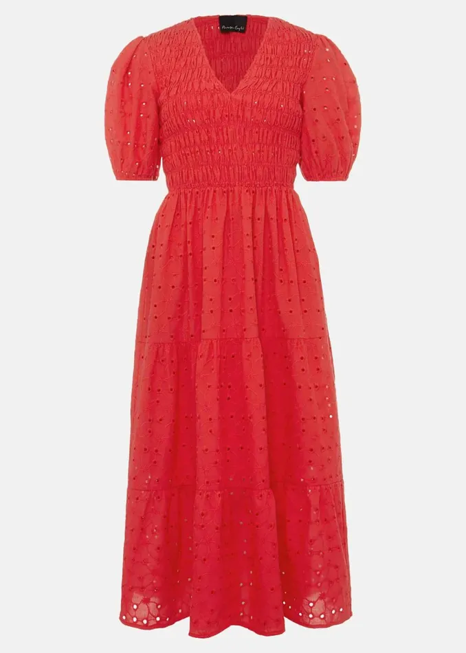 Women Phase Eight Dresses Gretta Broderie Midi Dress