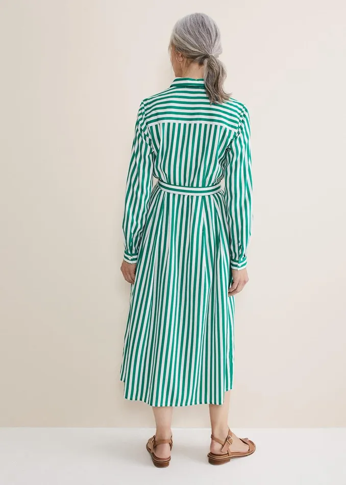 Women Phase Eight Dresses Ida Stripe Shirt Midi Dress