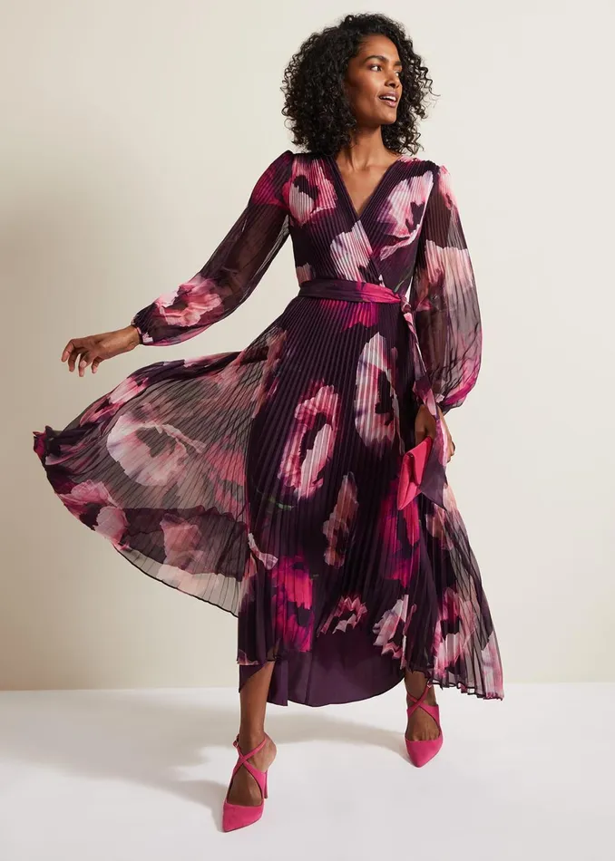Women Phase Eight Dresses Isadora Pleated Dress