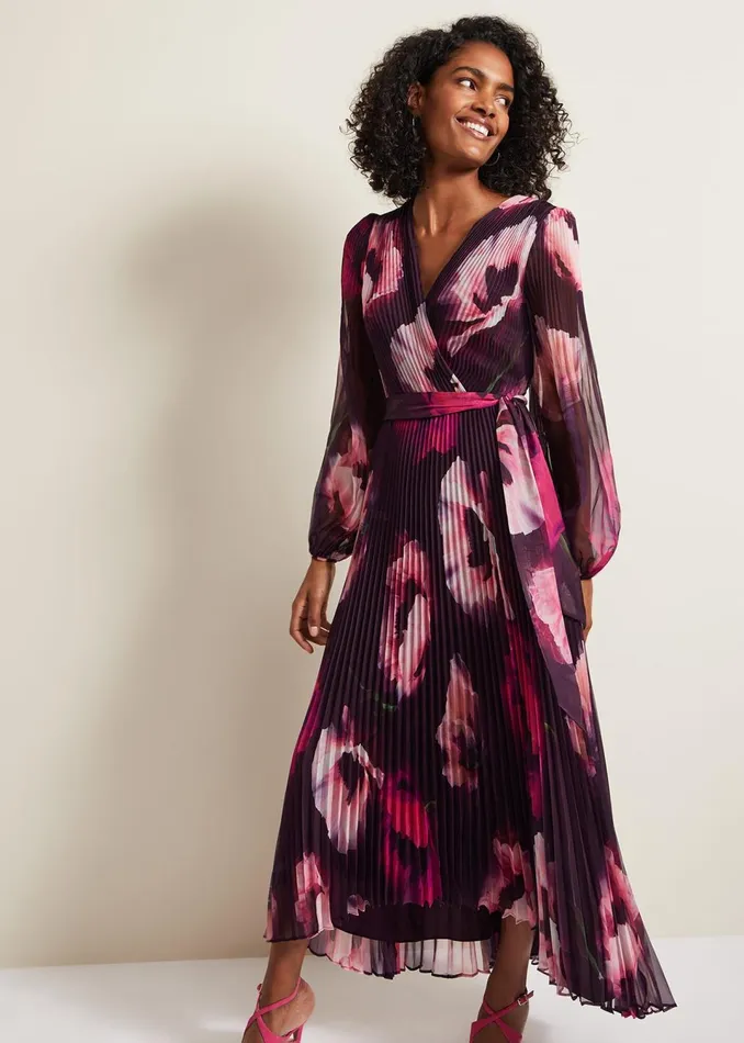 Women Phase Eight Dresses Isadora Pleated Dress