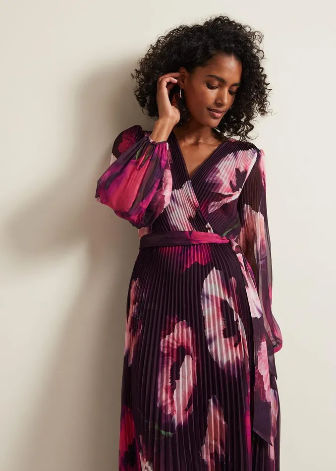 Women Phase Eight Dresses Isadora Pleated Dress