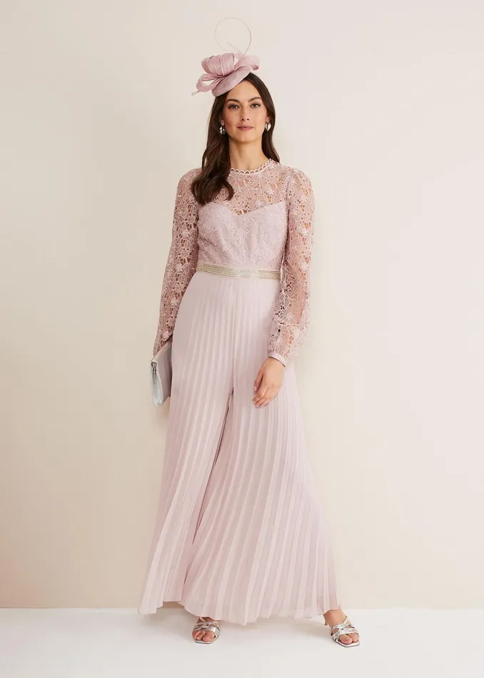 Women Phase Eight Dresses Isla Lace Wide Leg Jumpsuit