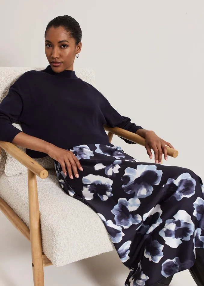 Women Phase Eight Dresses Issy Layered Jumper Dress