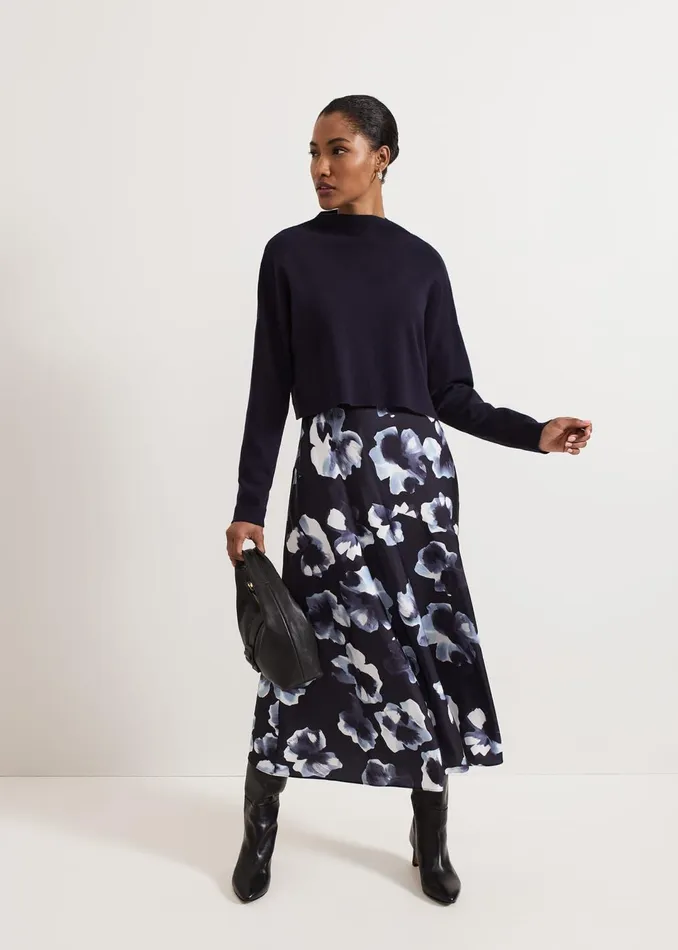 Women Phase Eight Dresses Issy Layered Jumper Dress