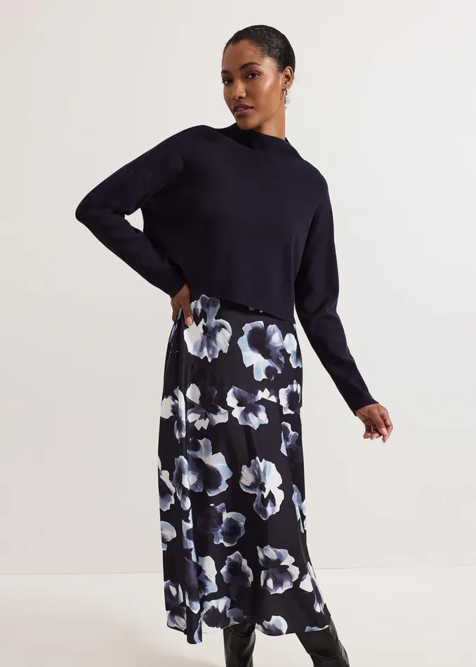 Women Phase Eight Dresses Issy Layered Jumper Dress