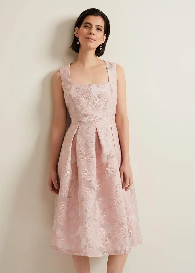 Women Phase Eight Dresses Jacesta Jacquard Fit And Flare Dress
