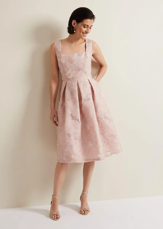 Women Phase Eight Dresses Jacesta Jacquard Fit And Flare Dress