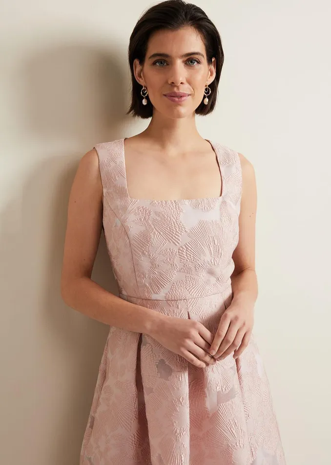 Women Phase Eight Dresses Jacesta Jacquard Fit And Flare Dress