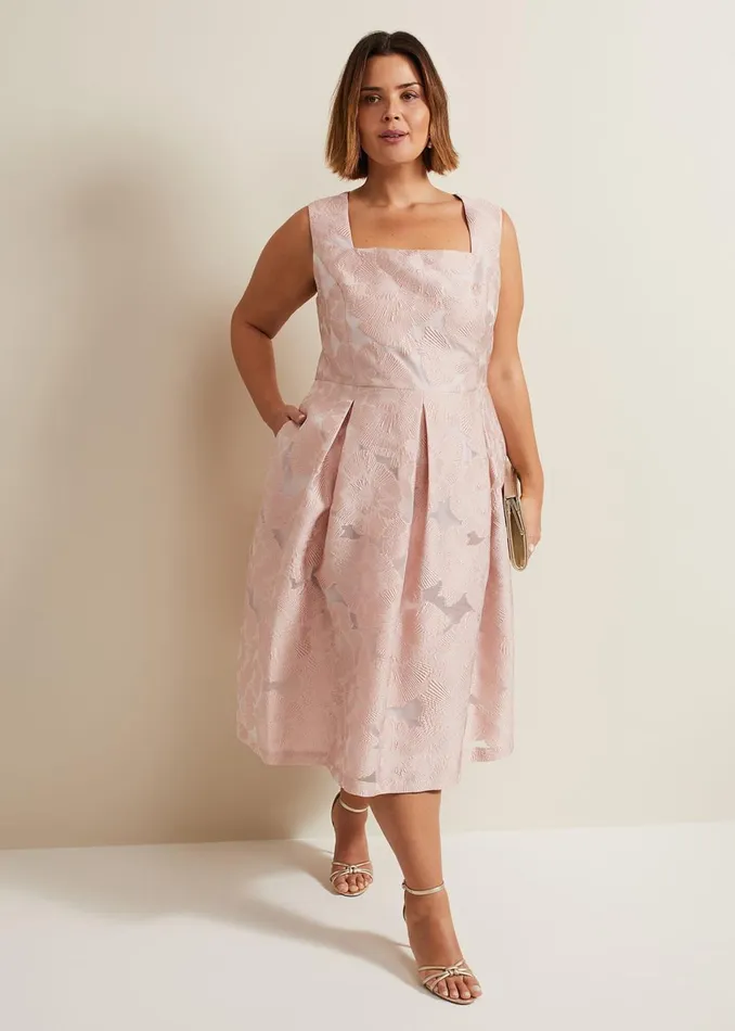 Women Phase Eight Dresses Jacesta Jacquard Fit And Flare Dress