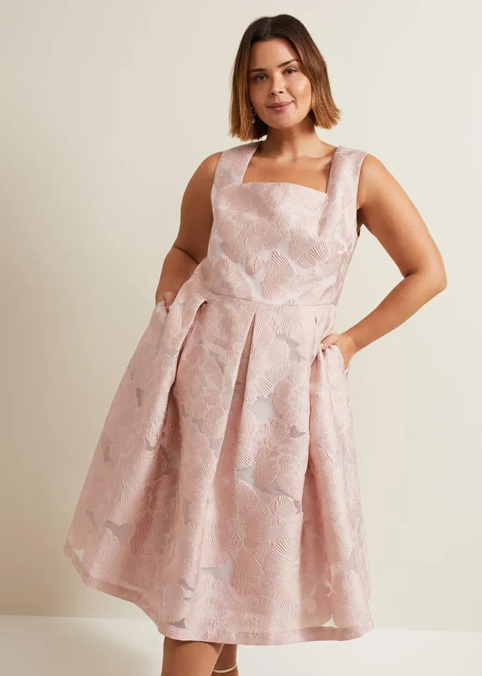 Women Phase Eight Dresses Jacesta Jacquard Fit And Flare Dress