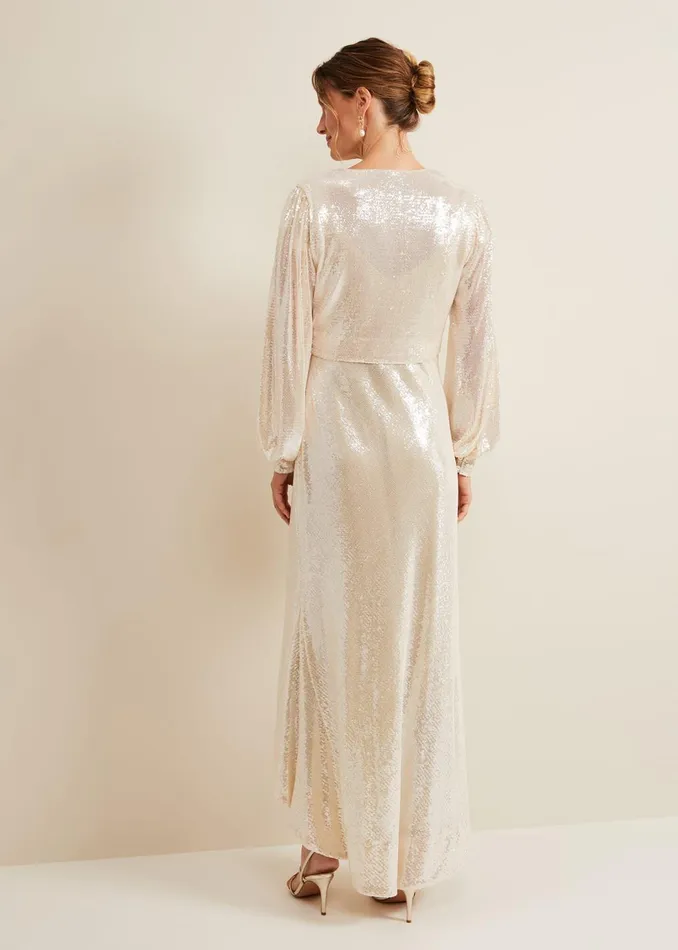 Women Phase Eight Dresses Jamila Sequin Overlay Maxi Dress