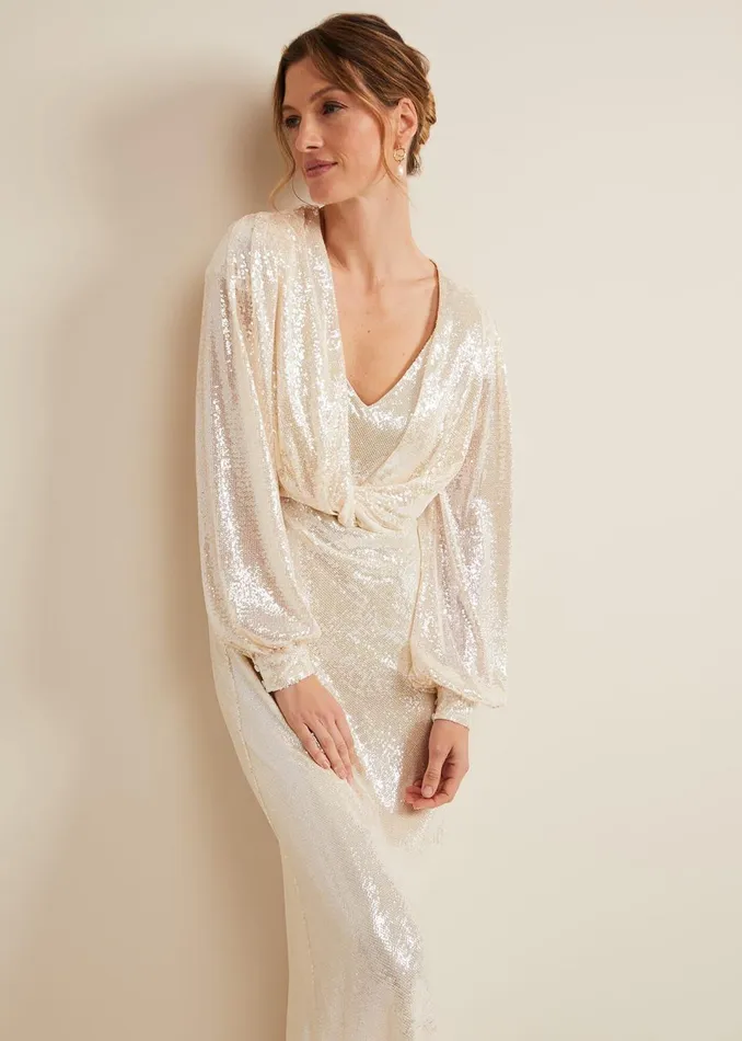 Women Phase Eight Dresses Jamila Sequin Overlay Maxi Dress