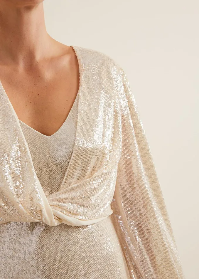 Women Phase Eight Dresses Jamila Sequin Overlay Maxi Dress