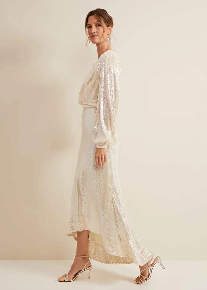 Women Phase Eight Dresses Jamila Sequin Overlay Maxi Dress