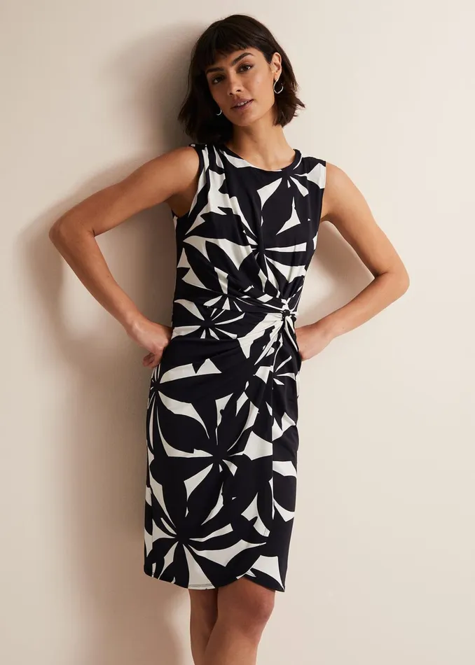 Women Phase Eight Dresses Joanna Leaf Print Bodycon Dress