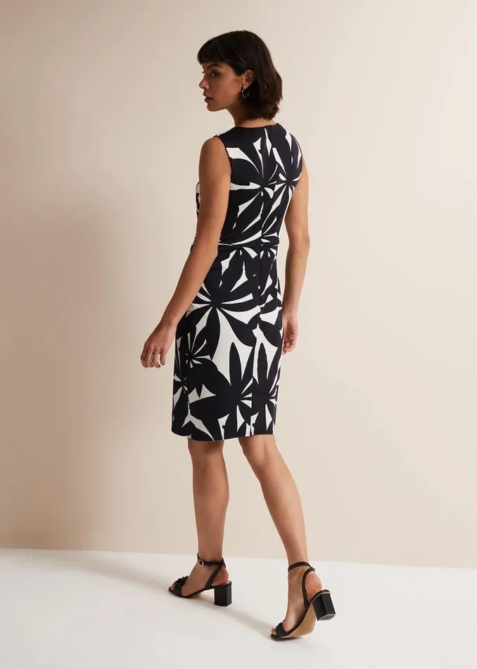 Women Phase Eight Dresses Joanna Leaf Print Bodycon Dress