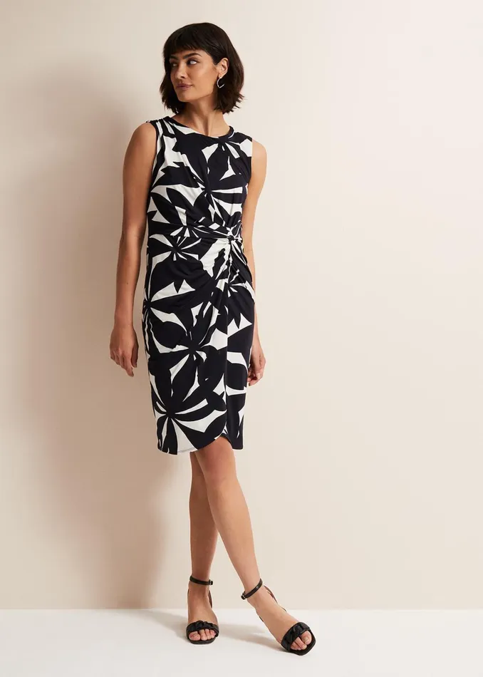 Women Phase Eight Dresses Joanna Leaf Print Bodycon Dress