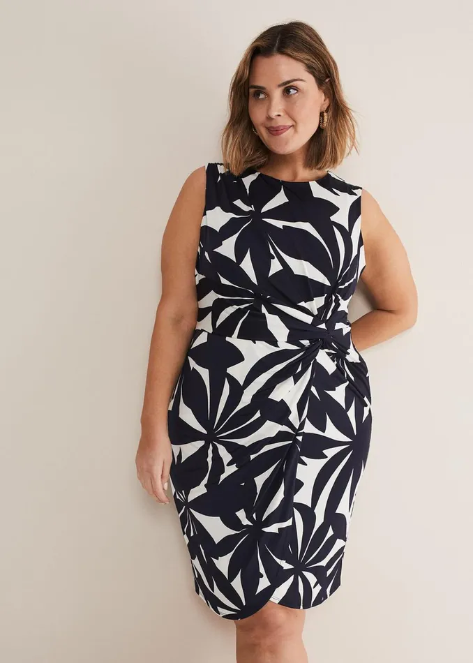 Women Phase Eight Dresses Joanna Leaf Print Bodycon Dress