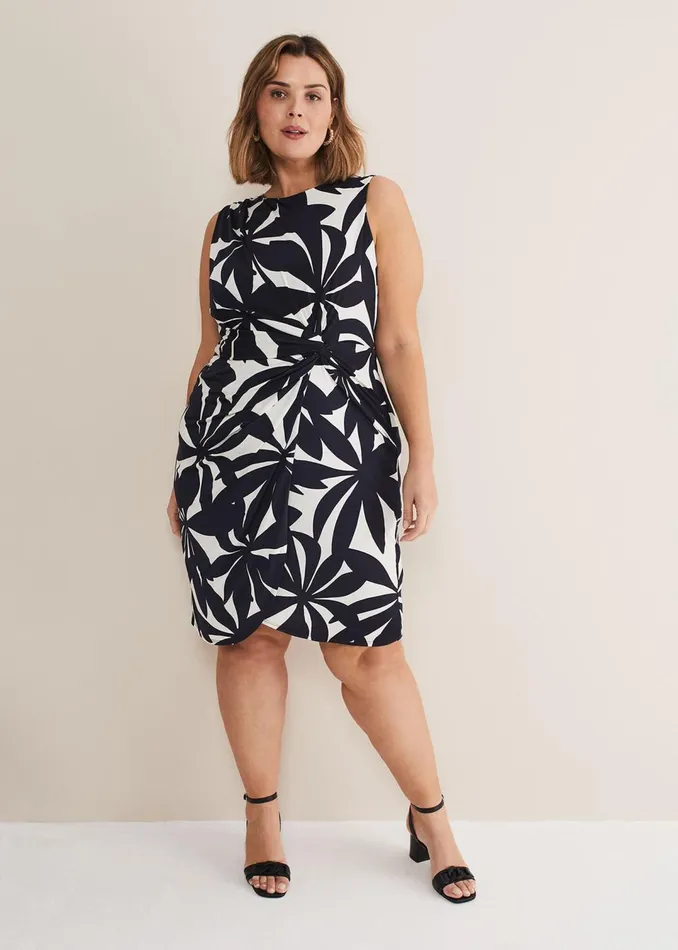 Women Phase Eight Dresses Joanna Leaf Print Bodycon Dress
