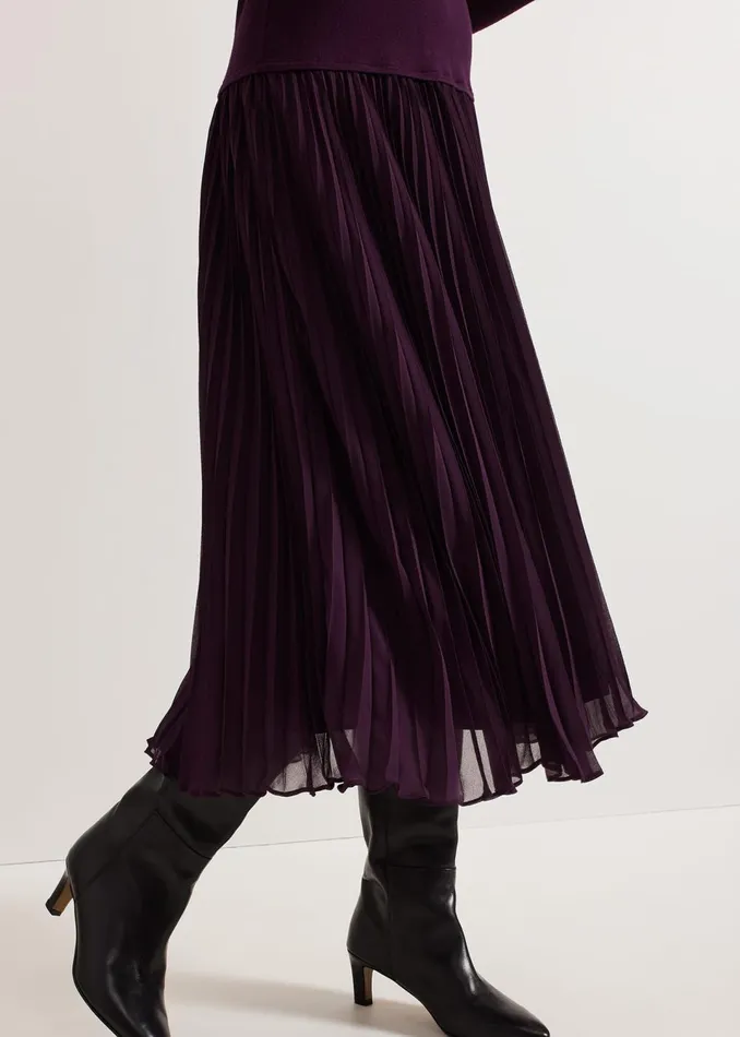 Women Phase Eight Dresses Kai Belted Drop Waist Knitted Dress