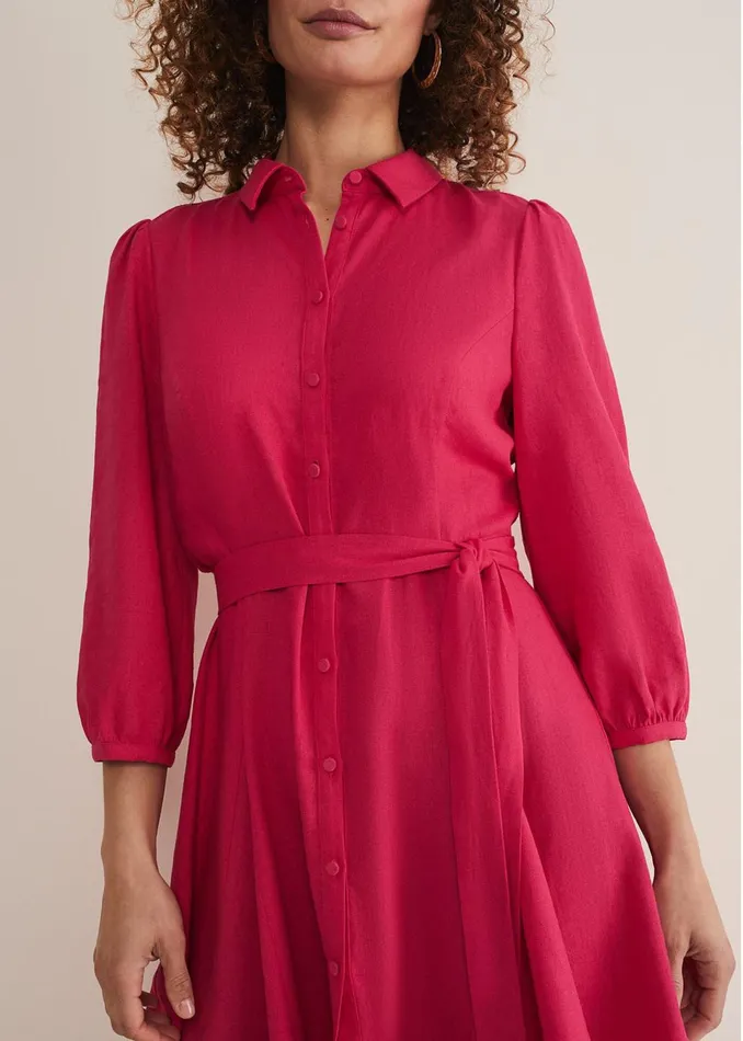 Women Phase Eight Dresses Lucie Linen Shirt Dress