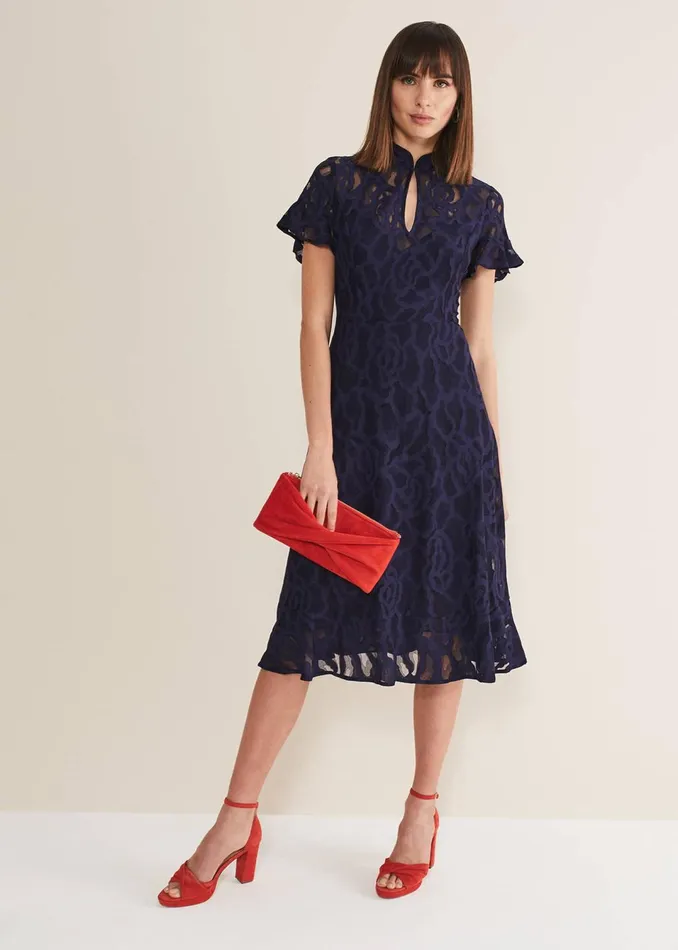 Women Phase Eight Dresses Lulu Lace Midi Dress