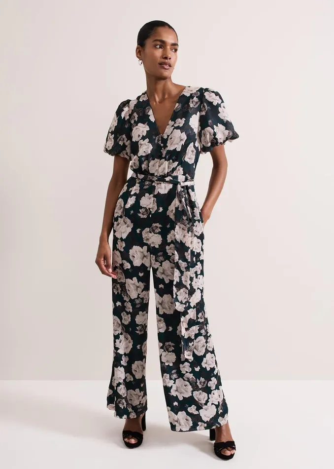 Women Phase Eight Dresses Myron Floral Wide Leg Jumpsuit