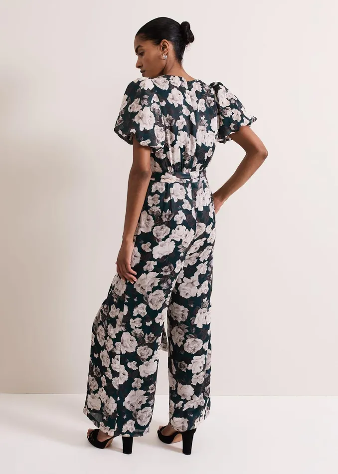Women Phase Eight Dresses Myron Floral Wide Leg Jumpsuit