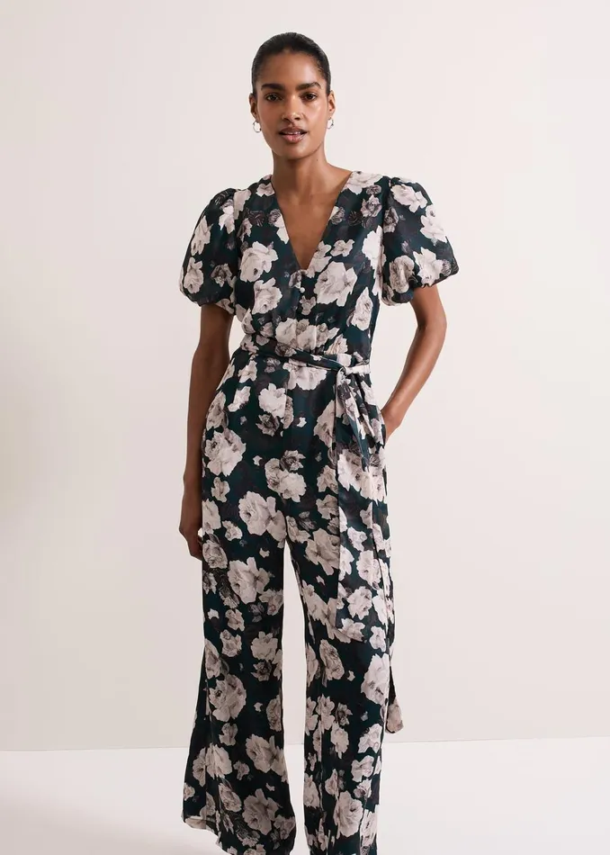 Women Phase Eight Dresses Myron Floral Wide Leg Jumpsuit