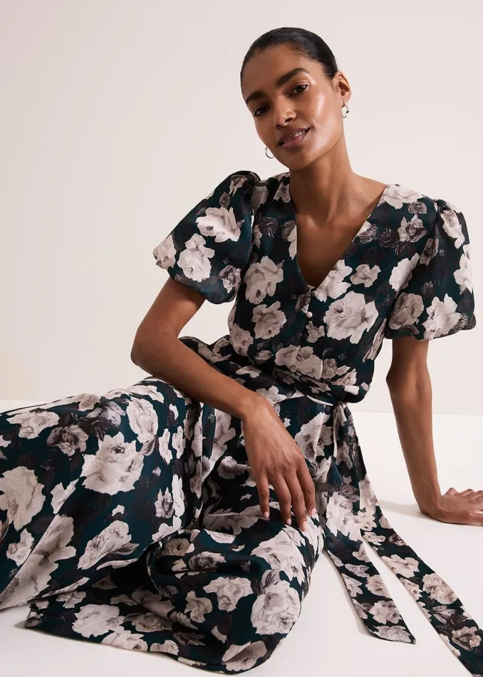 Women Phase Eight Dresses Myron Floral Wide Leg Jumpsuit