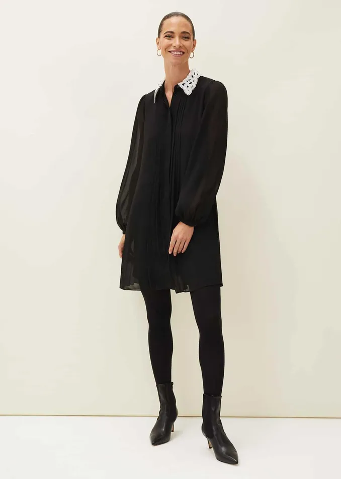 Women Phase Eight Dresses Norah Collar Detail Swing Dress