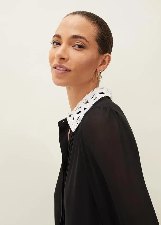 Women Phase Eight Dresses Norah Collar Detail Swing Dress