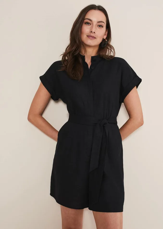 Women Phase Eight Dresses Paige Linen Playsuit