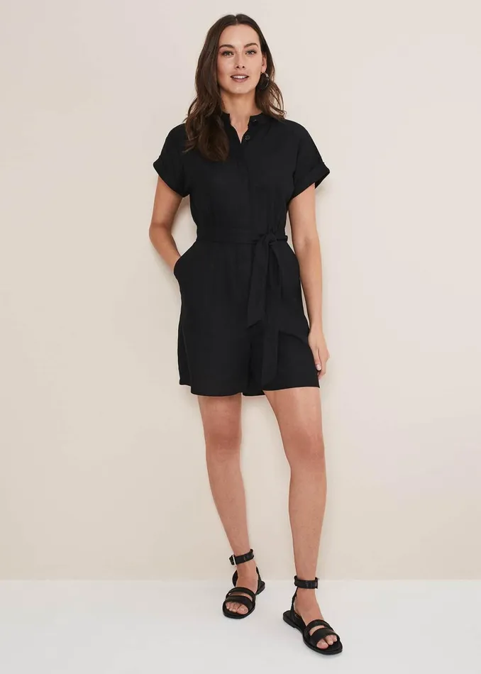 Women Phase Eight Dresses Paige Linen Playsuit